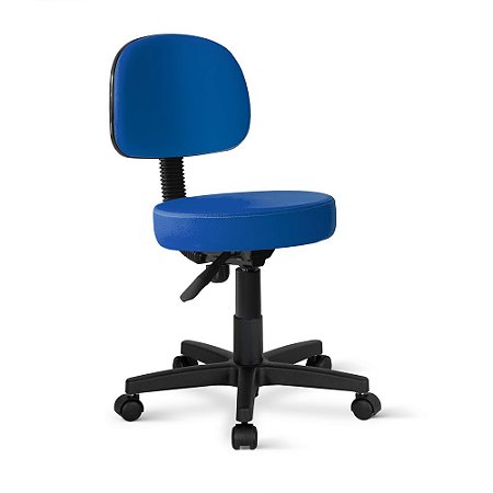 Cadeira Mocho Palmi Giratória Universal Azul