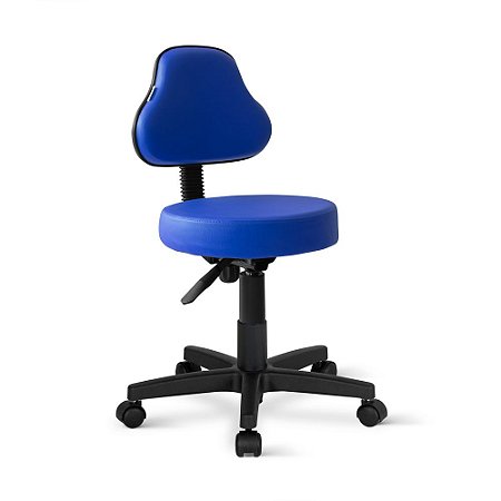 Cadeira Mocho Sapri Giratória Universal Azul