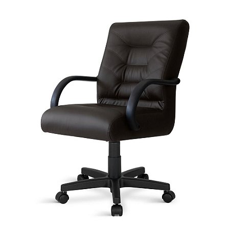 Cadeira Diretor Galluzzo Giratória PT Relax C/Braços Marrom