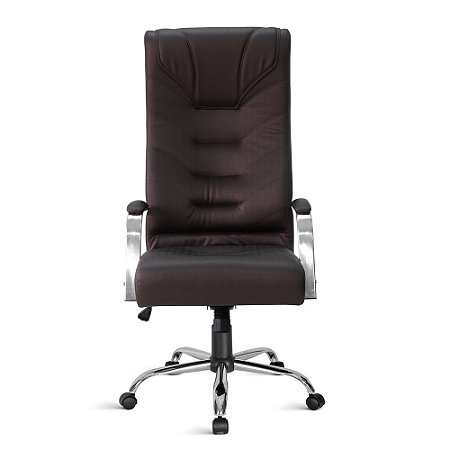 Cadeira Pres.Extra Galluzzo Giratória CR Relax C/Braços Marrom