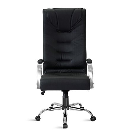 Cadeira Pres.Extra Galluzzo Giratória CR Relax C/Braços Preta