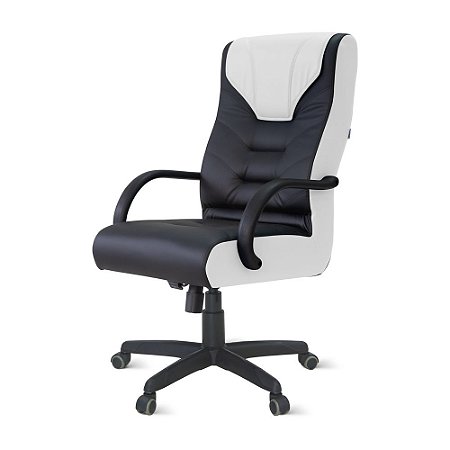 Cadeira Gamer Galluzzo Giratória PT Relax C/Braços PT/BC