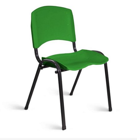 Cadeira Plastica Adria Base Fixa Verde