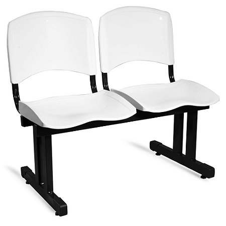 Longarina Adria Ass/Enc Plastico 2 Lug. Branca