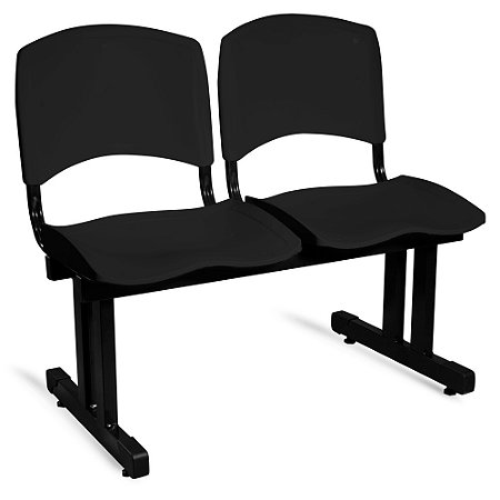 Longarina Adria Ass/Enc Plastico 2 Lug. Preta