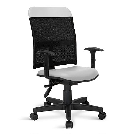 Cadeira Executiva Marsala Giratória back C/Braços Branca