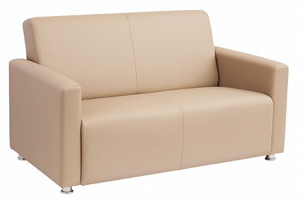 Sofá Roma 2 Lugares Braço 10cm
