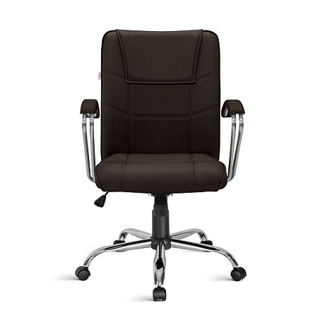 Cadeira Diretor Venezia Giratória CR Relax C/Braços Marrom