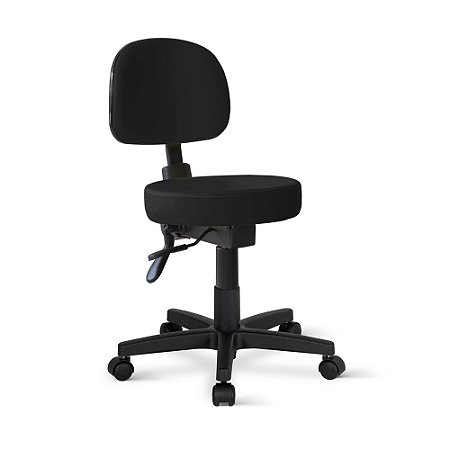 Cadeira Mocho Palmi Giratória Back Preta