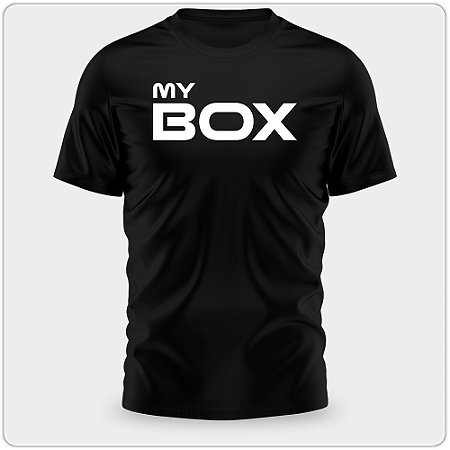 Camiseta My BOX Preta - Leão - Poliamida