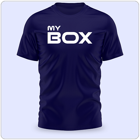 Camiseta My BOX Azul - Leão - Poliamida