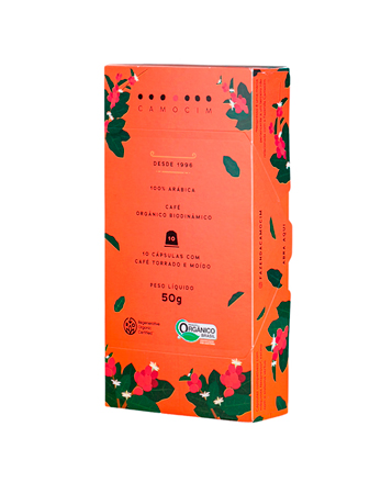 Café Camocim Orgânico em Cápsulas – 50g ( 10 Unidades)