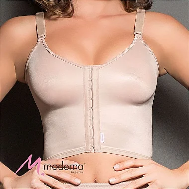 SUTIÃ CIRÚRGICO LONGO COM ABERTURA FRONTAL 305 CINTA MODERNA