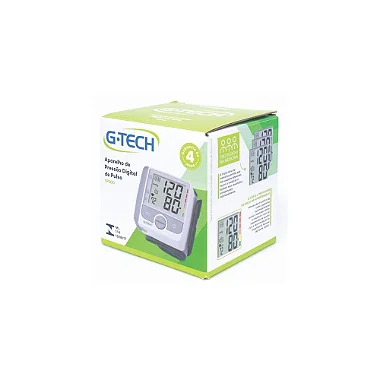 APARELHO DE PRESSÃO DIGITAL AUTOMÁTICO DE PULSO  GP300 G-TECH - BRANCA