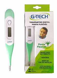 TERMÔMETRO CLÍNICO DIGITAL TH400 G-TECH - VERDE
