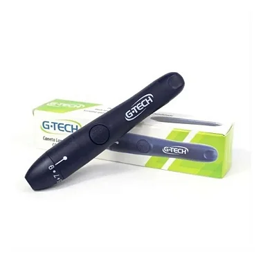 CANETA LANCETADORA COMFORT G-TECH - AZUL