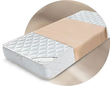 PROTETOR IMPERMEÁVEL PARCIAL SOLTEIRO COM BOTÃO SENIOR CARE - BEGE