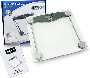 BALANÇA DIGITAL GLASS 10 G-TECH - TRANSPARENTE