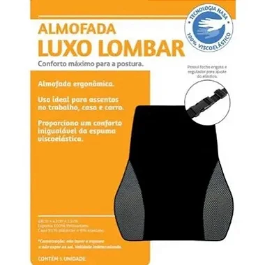 ALMOFADA LUXO LOMBAR GRAFITE PERFETTO - GRAFITE