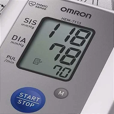 APARELHO DE PRESSÃO DIGITAL AUTOMÁTICO DE BRAÇO HEM 7122 OMRON - BRANCO