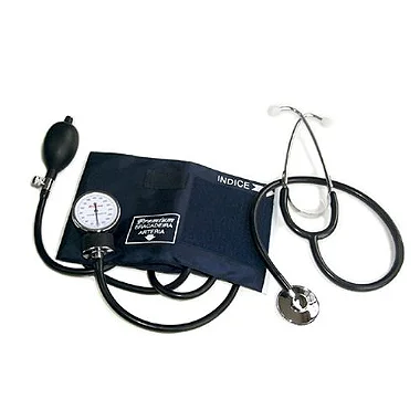 APARELHO DE PRESSÃO COM ESTETOSCÓPIO SIMPLES PREMIUM - PRETO