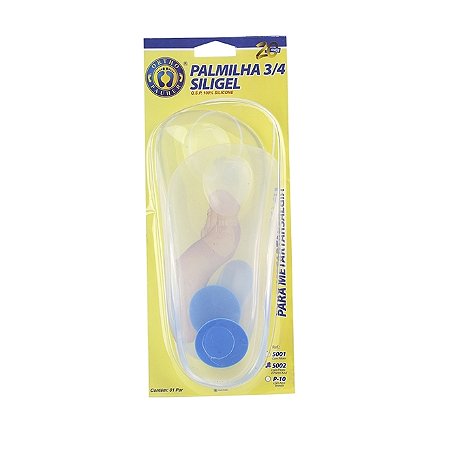 PALMILHA 3/4 SILIGEL COM PILOTO E PONTO AZUL ORTHO PAUHER
