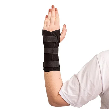 ÓRTESE CURTA BILATERAL COM TALA PARA PUNHO MERCUR