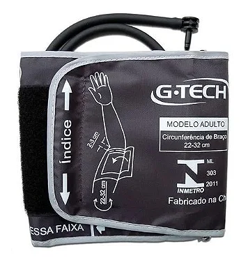 BRAÇADEIRA  ADULTO PARA  APARELHO DE PRESSÃO DIGITAL G-TECH