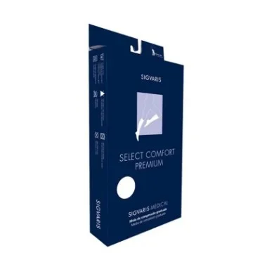 MEIA PANTURRILHA SELECT COMFORT PREMIUM 20-30MMHG PÉ ABERTO UNISSEX SIGVARIS