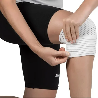 ATADURA  ELÁSTICA SPANDEX JOELHO/COXA MERCUR