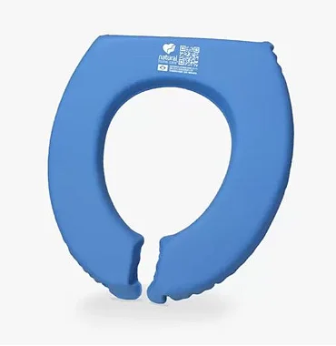 ALMOFADA  ASSENTO HIGIENICO ESPUMA NATURAL CARE - AZUL