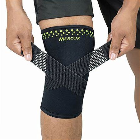 JOELHEIRA DE TERMOCOMPRESSAO C/CINTAS CRUZADAS MERCUR - PRETO