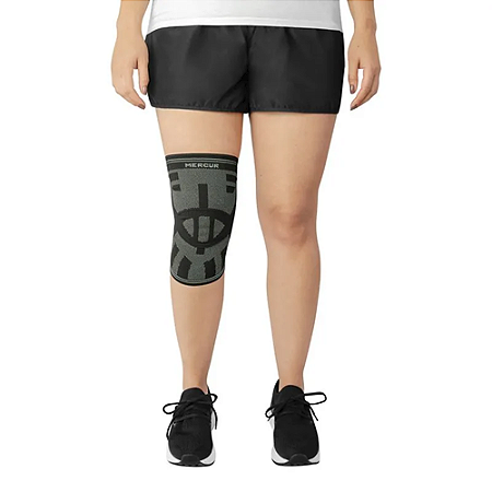 JOELHEIRA COMPRESSÃO ELÁSTICA PRETA/GRAFITE MERCUR - PRETO