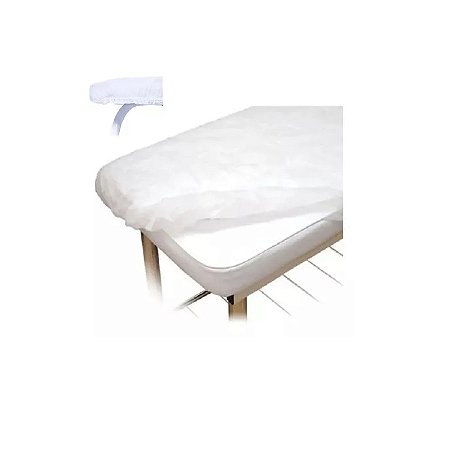 LENCOL DESCARTAVEL C/ELASTICO 2M X 0,90CM PCT C/10  ANADONA - BRANCO