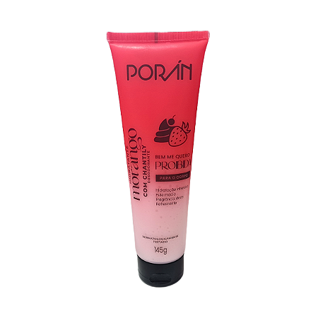 Hidratante corporal morango com chantily porán 145g