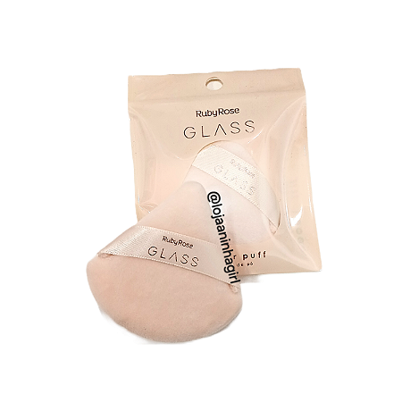 Esponja de pó powder puff Glass ruby rose