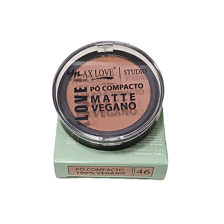 Pó compacto Matte vegano Maxlove