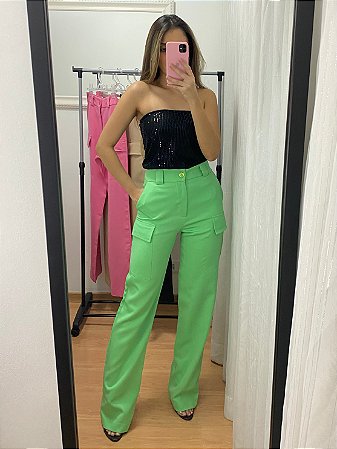 Pantalona Bolsos Verde