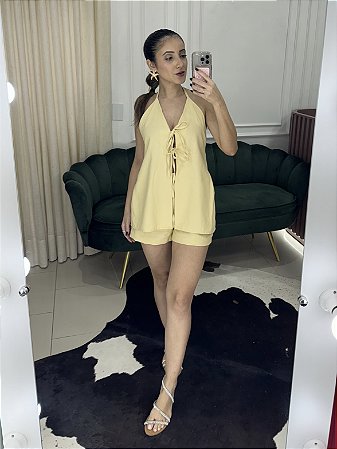 Conjunto Laço Amarelo