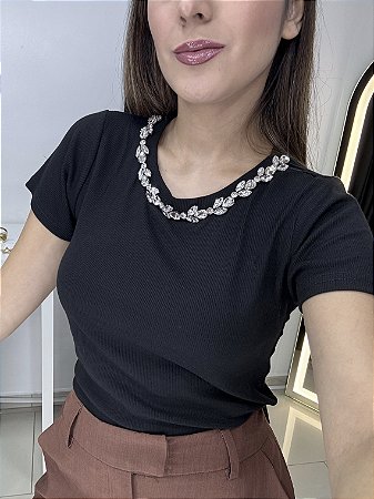 Camiseta Pedras Preta