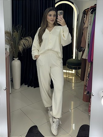 Conjunto Modal Jogger Branco