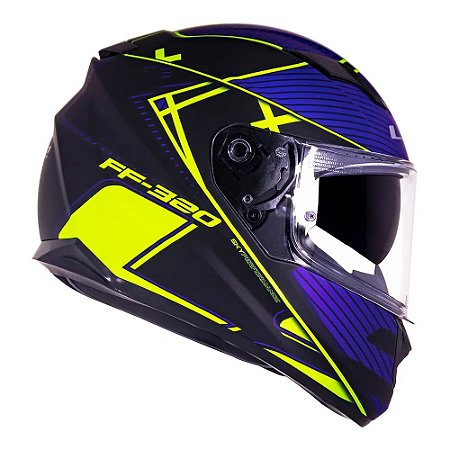 Capacete LS2 FF320 Stream Level Matte Hv/Yellow
