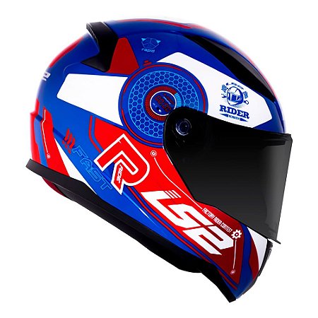 Capacete LS2 FF353 Rapid Stratus Blue/Red/White