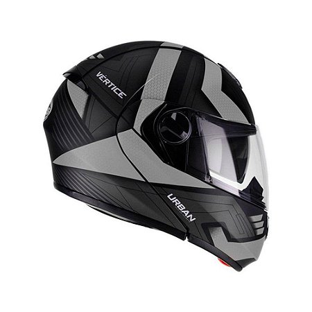 Capacete Peels U-RB2 Vértice Preto Fosco/Prata