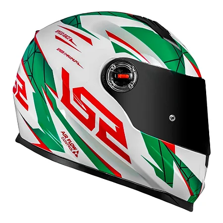 Capacete LS2 FF358 Classic Draze Branco/Verde