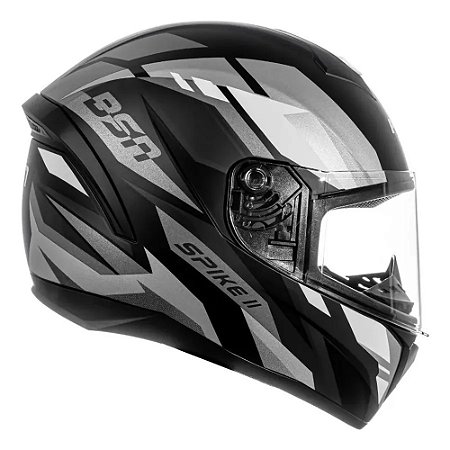 Capacete Peels Spike II BSN Preto Fosco/Grafite