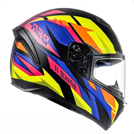 Capacete Peels Spike II BSN Preto Fosco/Color