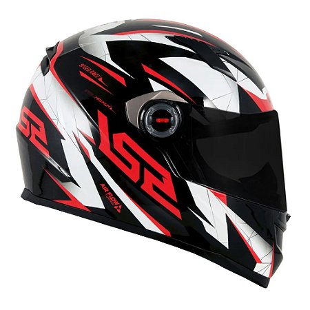 Capacete LS2 FF358 Draze Black/White/Red