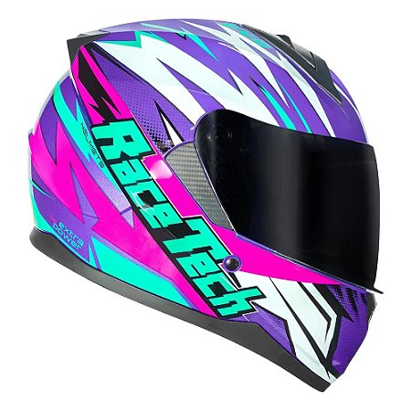 Capacete Race Tech Sector Electro Purple/Pink