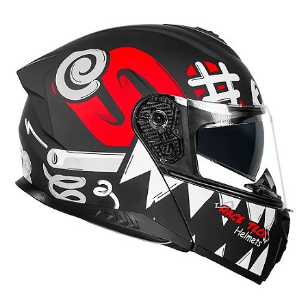 Capacete Race Tech Signal Stuff Matte Black/Red